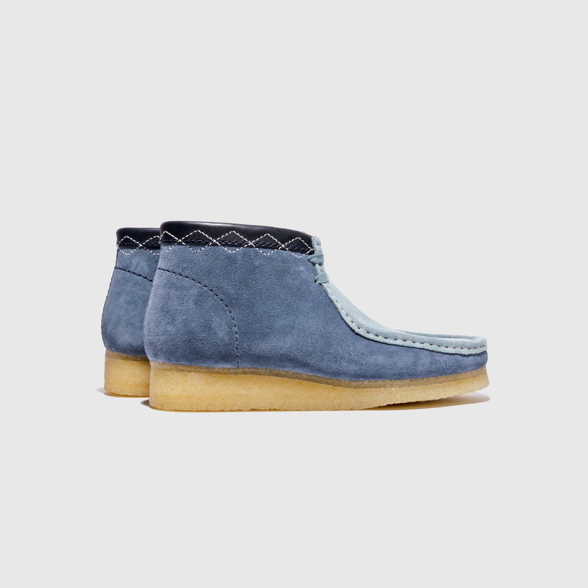 Clarks Wallabee Boot Stitch in Blue for Men | Lyst