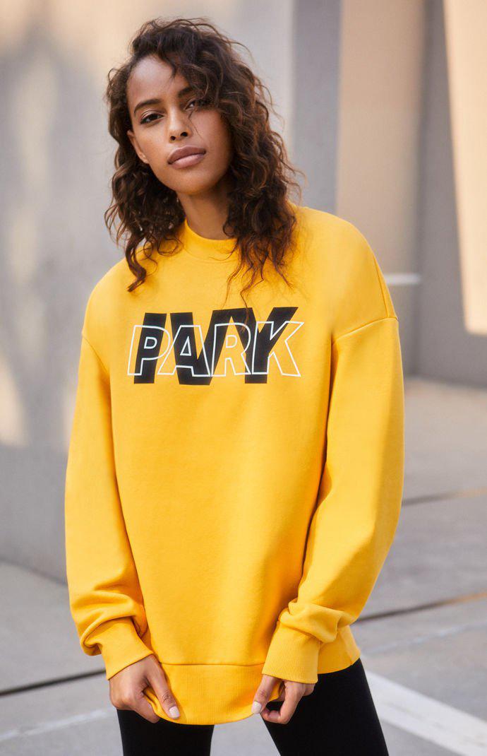 ivy park yellow sweatshirt