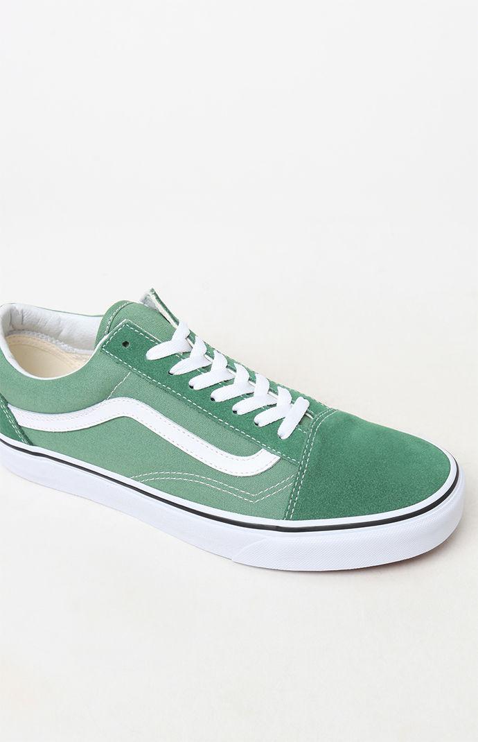 vans shoes green color