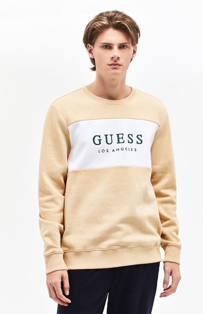 Guess Fleece Roy Flc Crew Neck Sweatshirt for Men - Lyst