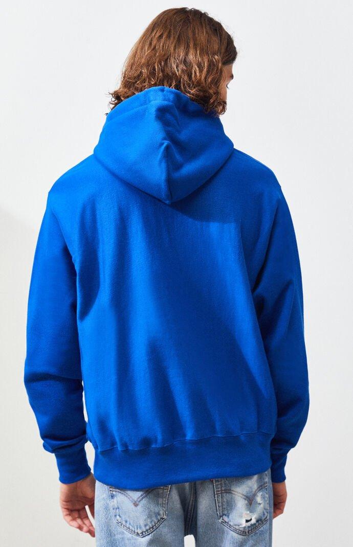 champion script embroidered reverse weave pullover hoodie