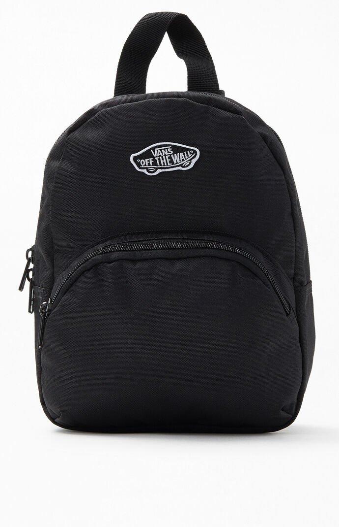 vans black mini backpack