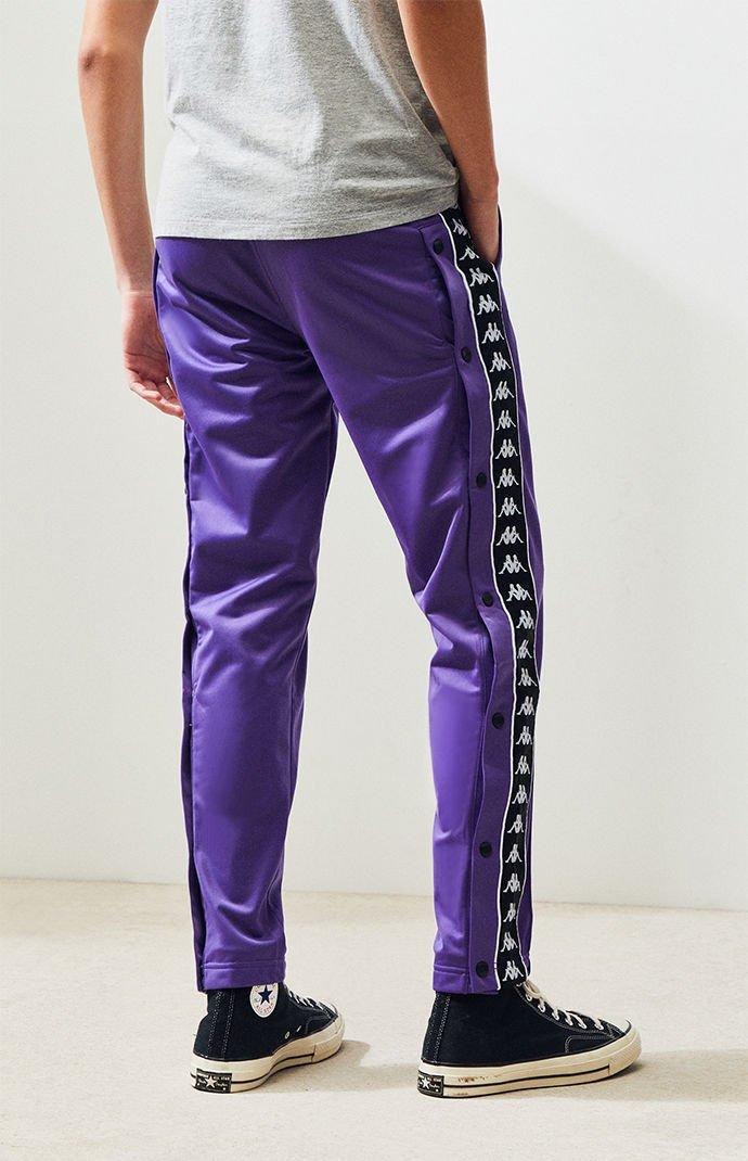 Be surprised Typically Approval Kappa Banda Astoria Snap Button Slim Track Pants in Purple for Men | Lyst