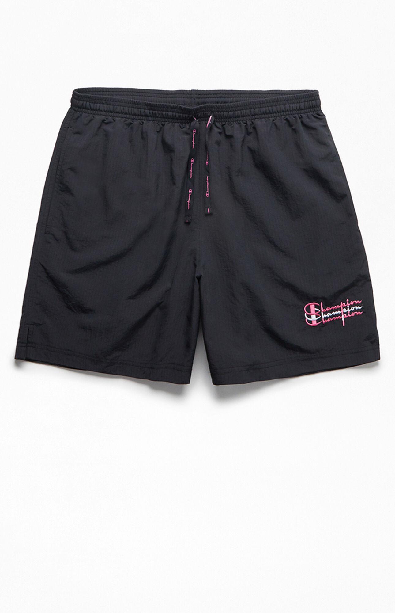 Champion Stacked Nylon Ripstop Shorts in Black for Men | Lyst