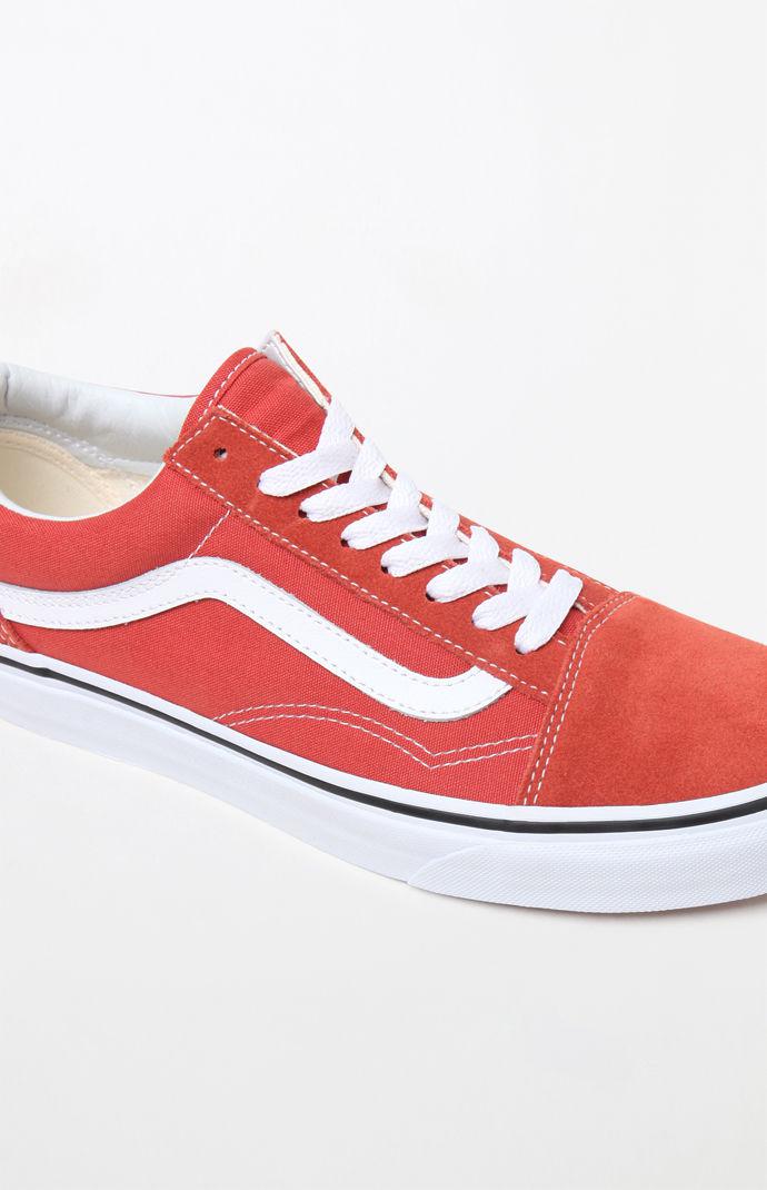 burnt orange old skool vans