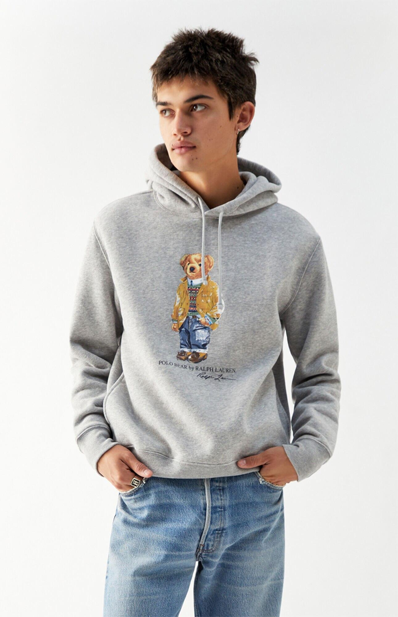 بومة علمي راحة ralph lauren polo bear grey hoodie - oberertenniscamp.com