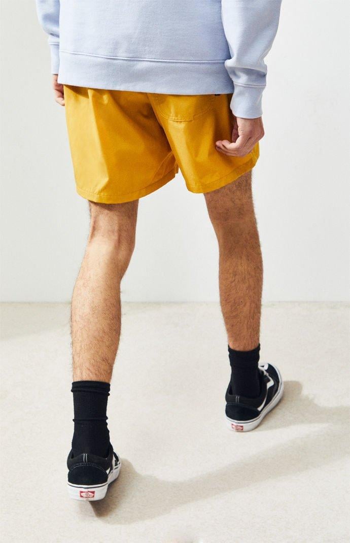 vans gold nylon active shorts