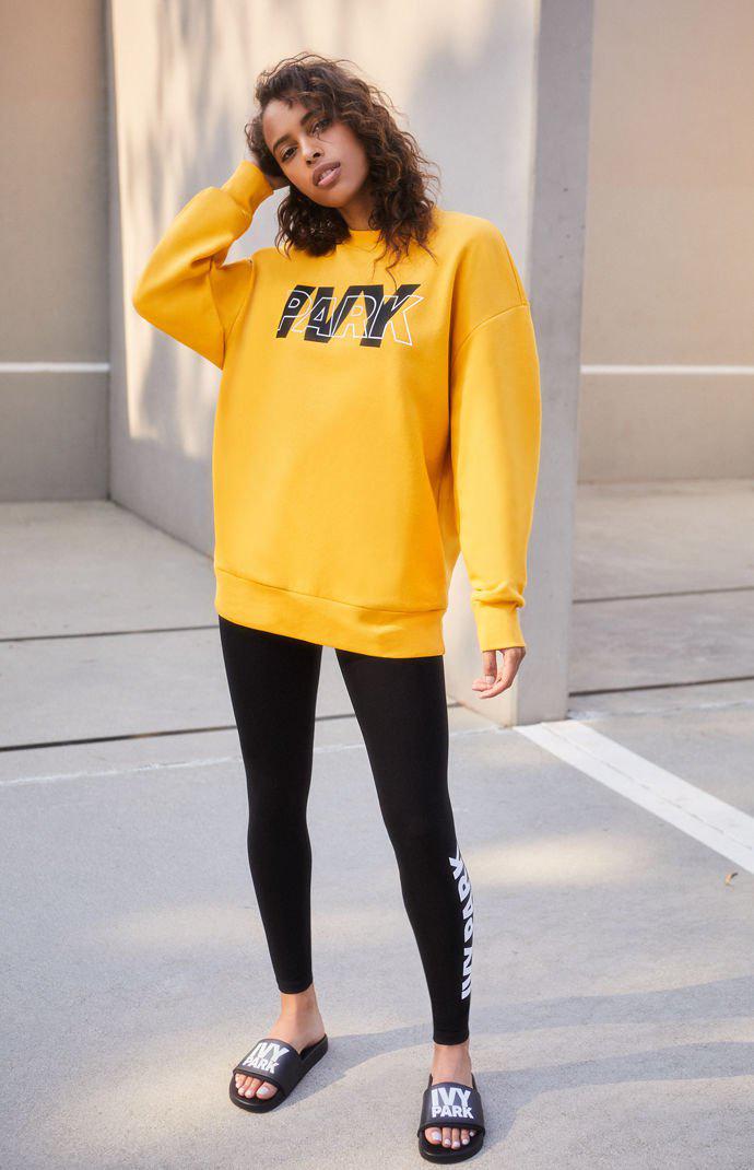 ivy park yellow sweatshirt