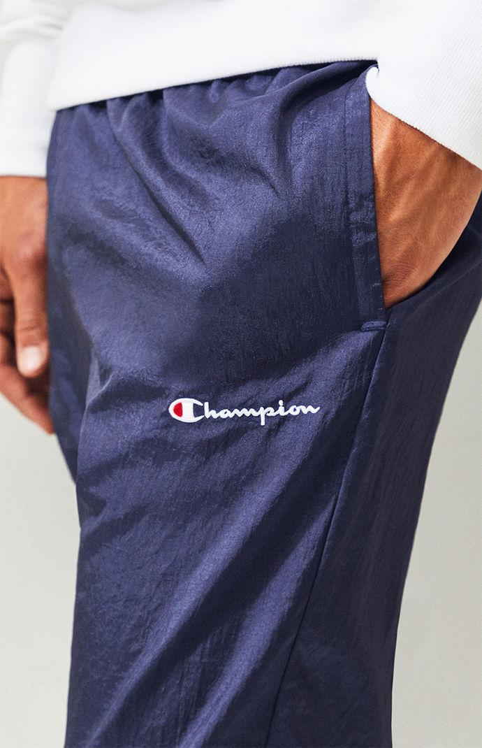 Champion Synthetic Warm Up Nylon Track Pants in Navy (Blue) for 