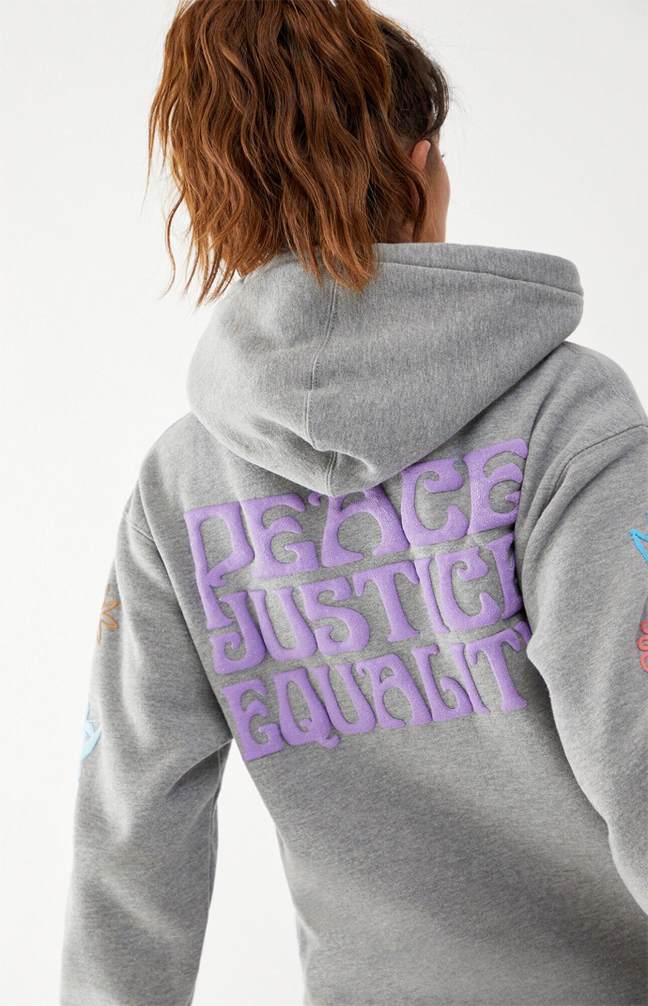 Obey Peace Justice Equality Hoodie in Gray - Lyst