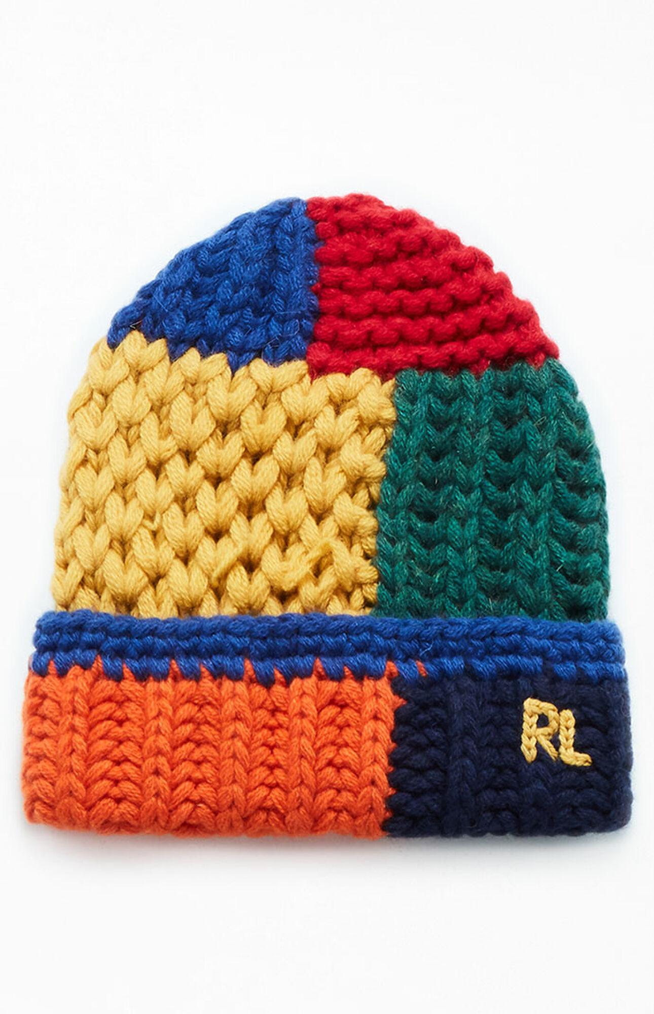 Polo Ralph Lauren Handknit Patchwork Beanie for Men Lyst