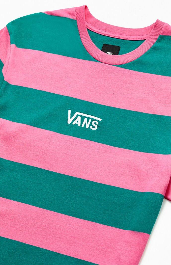 Vans Bold Block Striped T-shirt in Green for Men | Lyst