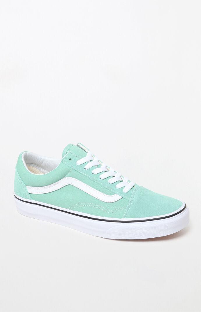 vans old skool mint green