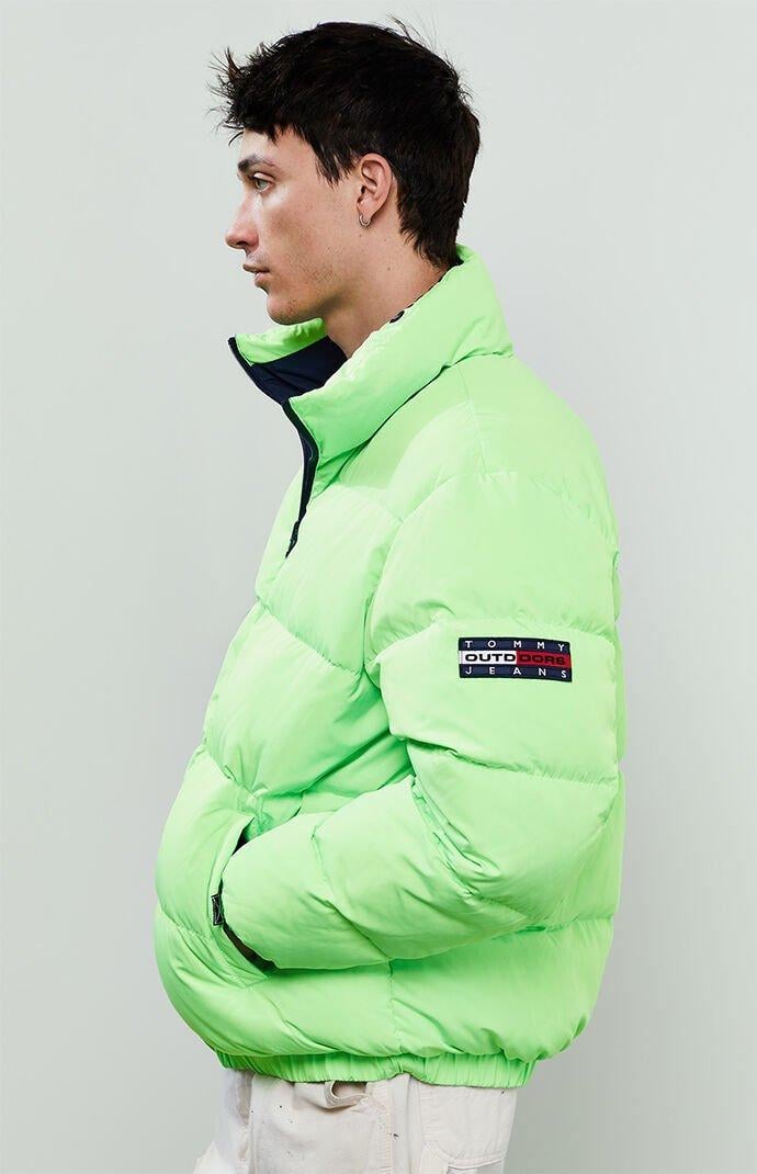 tommy hilfiger down jacket green