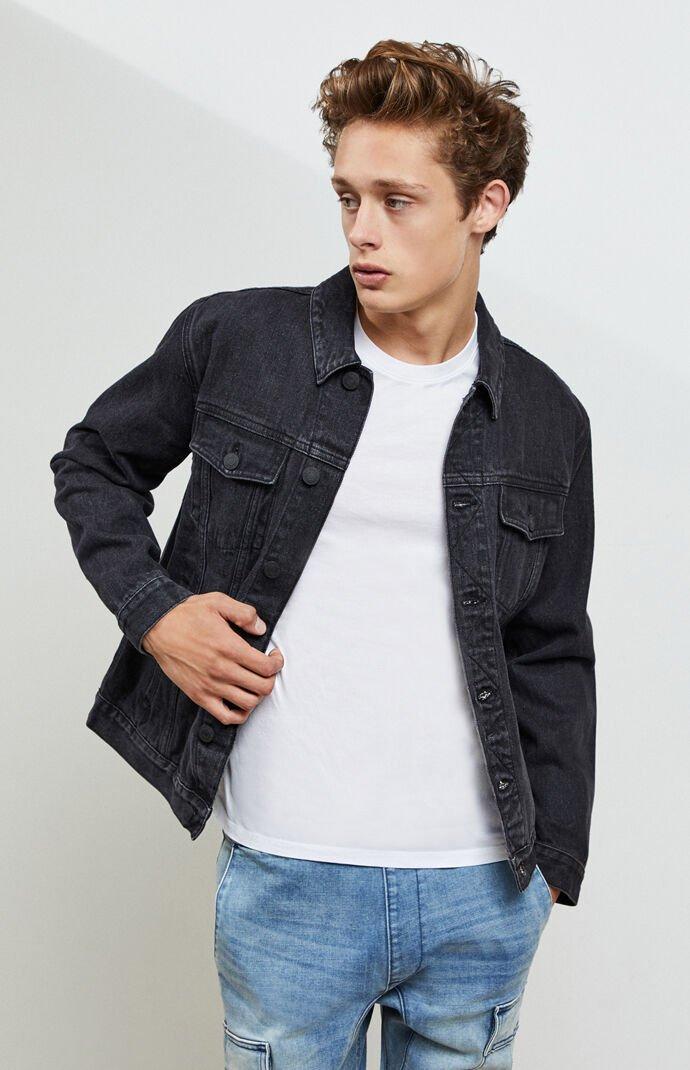pacsun black denim jacket