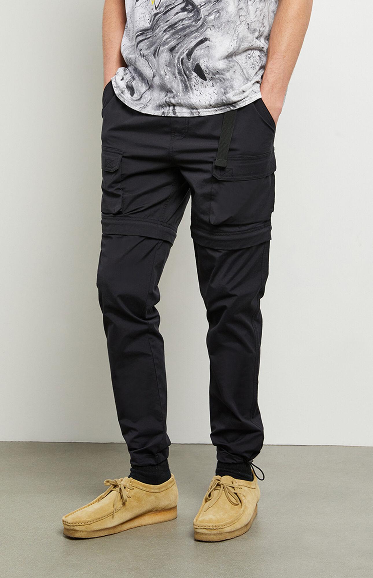 PacSun Black Zip-off Slim Cargo Pants for Men - Lyst