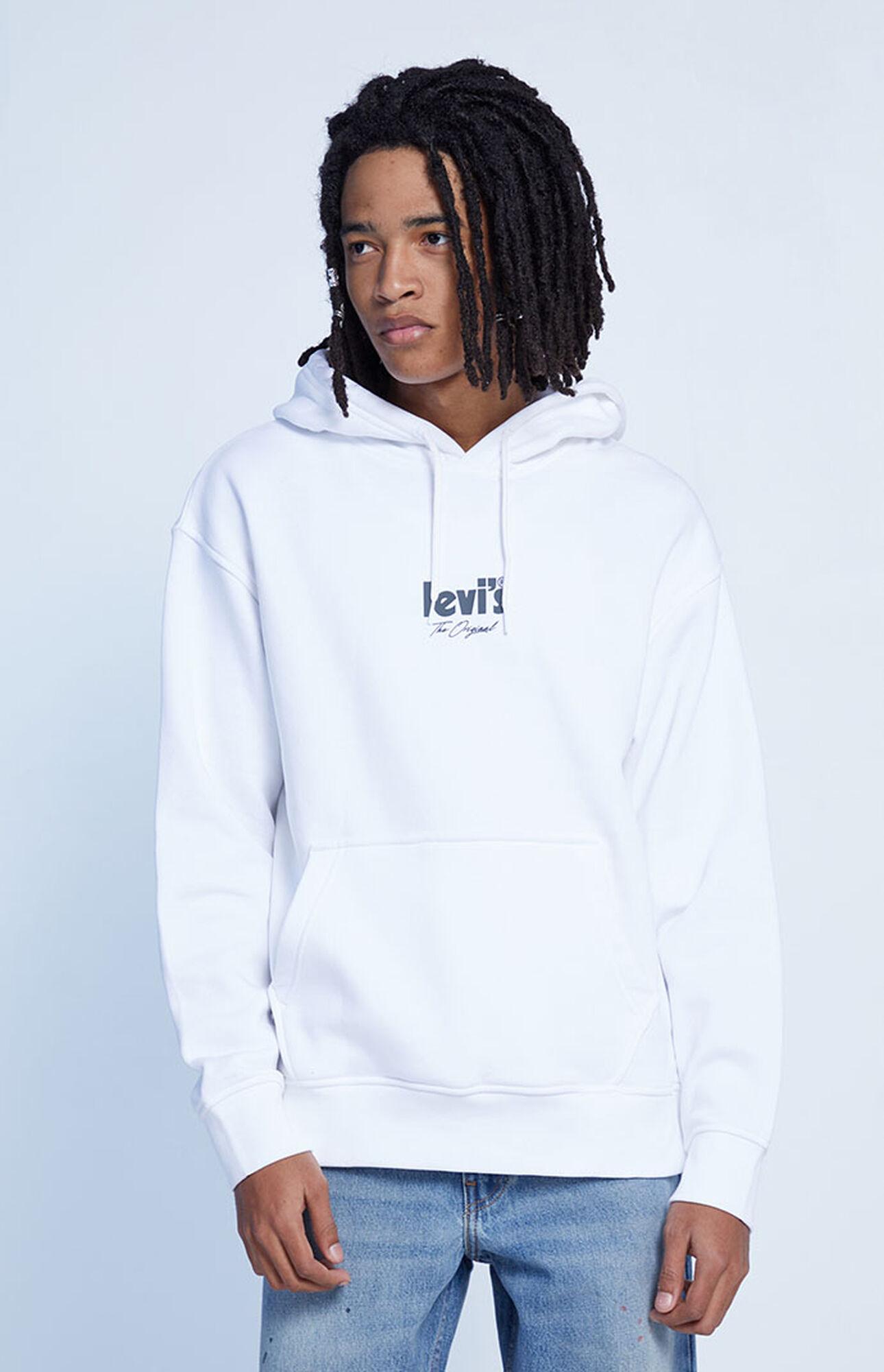 Levi's White Relaxed Graphic Hoodie for Men | Lyst