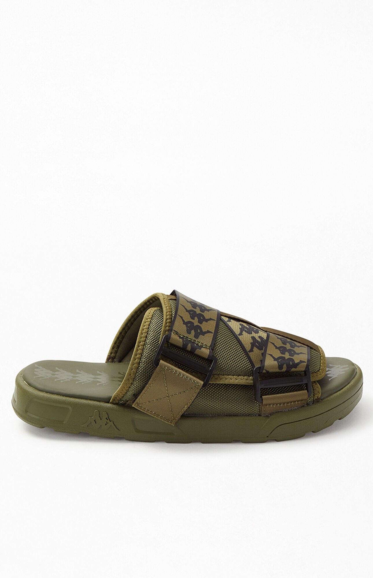 Kappa Rubber 222 Banda Mitel 1 Slide Sandals in Green for Men - Lyst