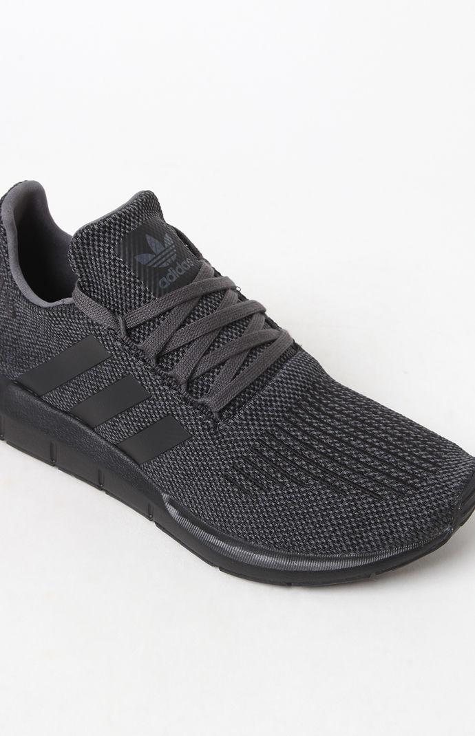 adidas Grey & Black Sole Swift Run Shoes in Gray for Men | Lyst