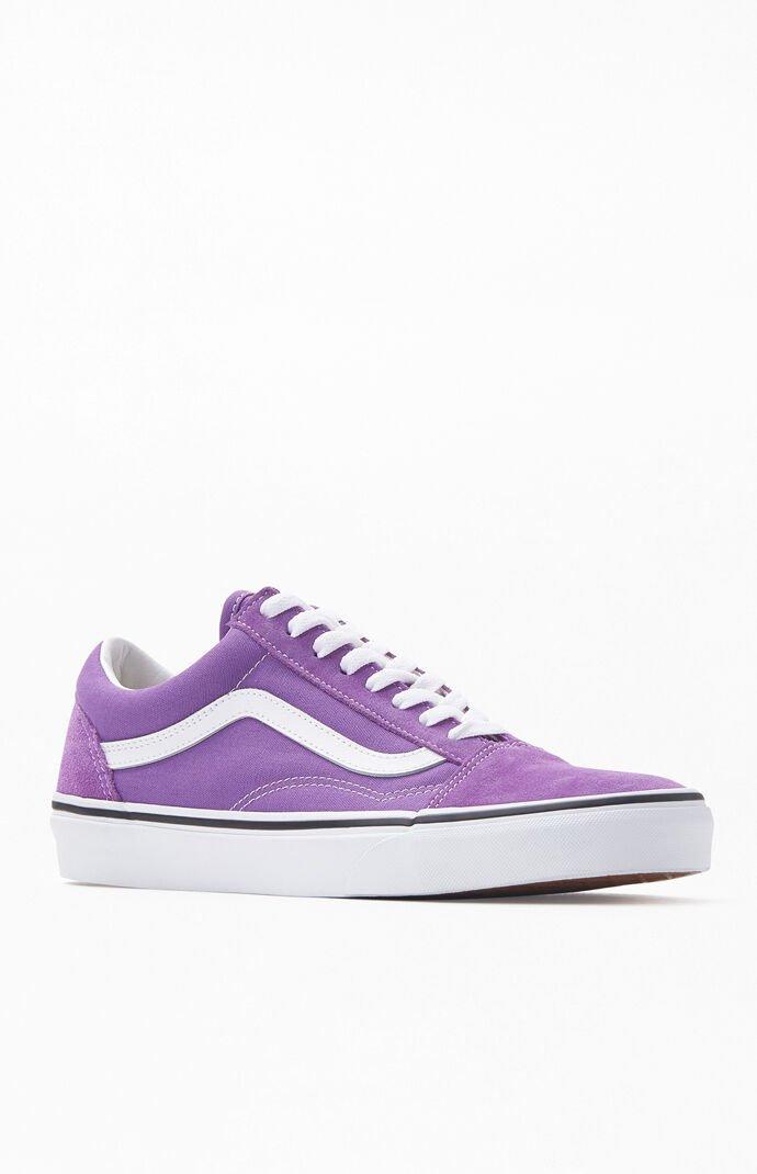 womens vans purple old skool trainers