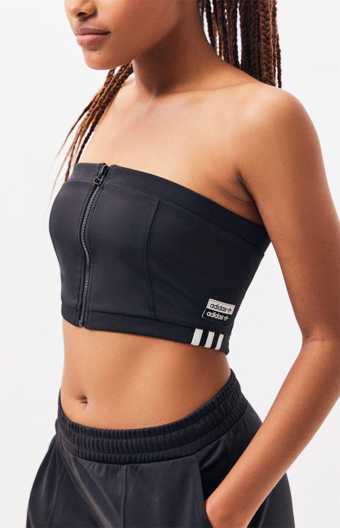 adidas Synthetic Bra Tube Top in Black 