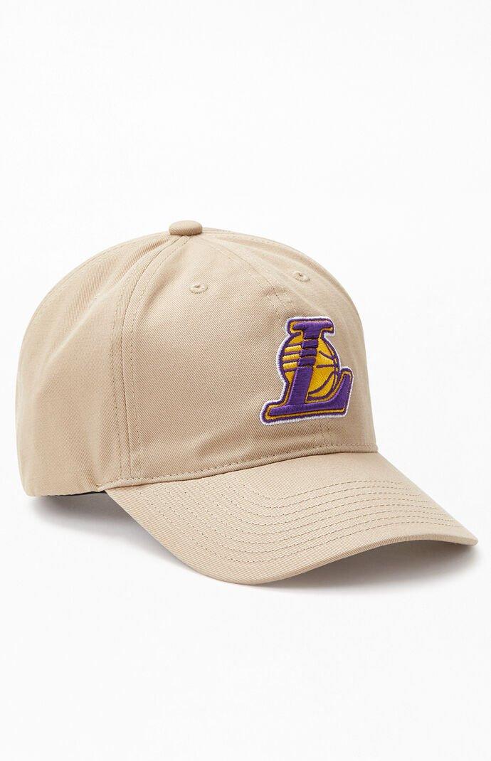 Tan lakers hat Clearance