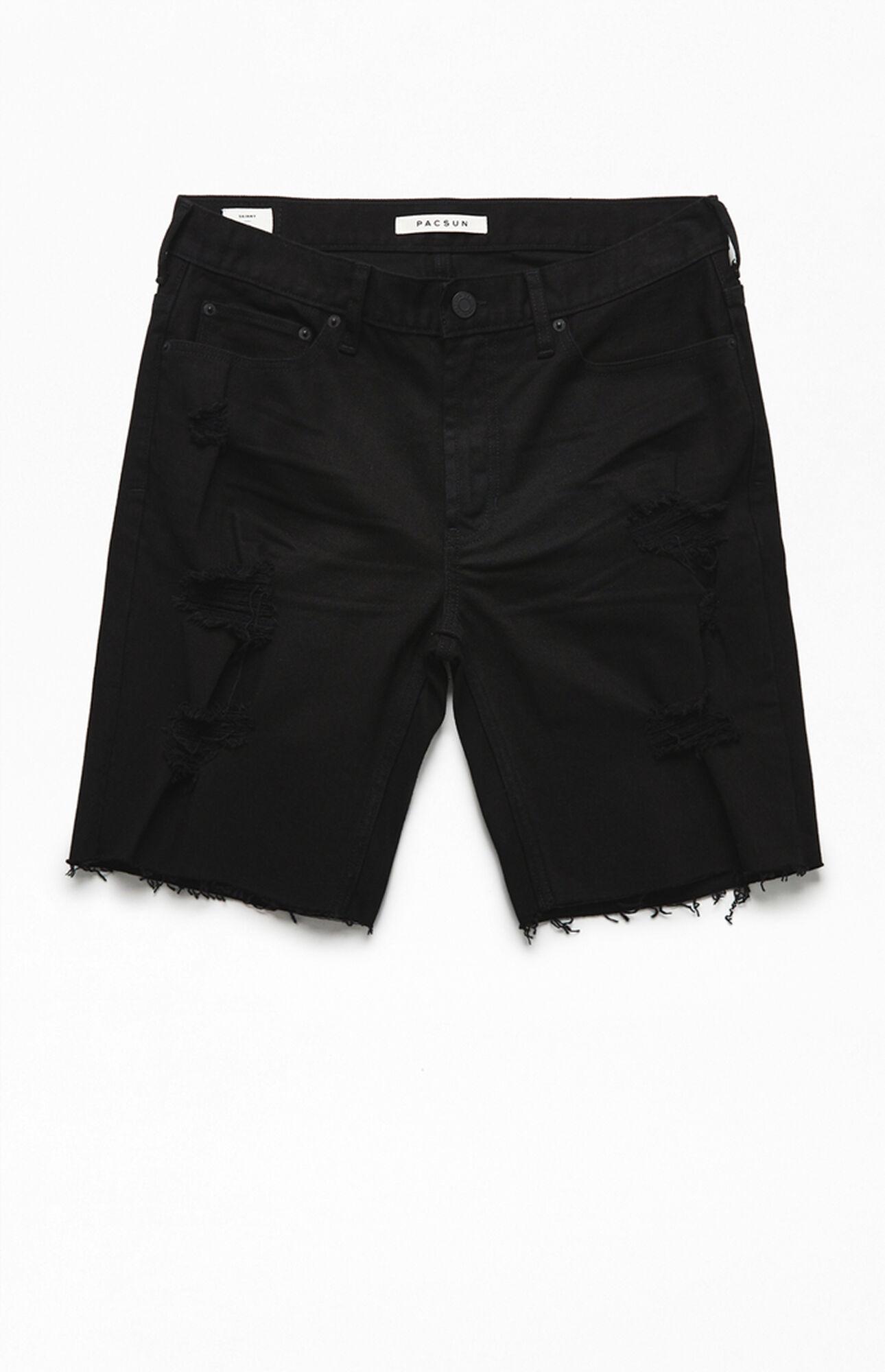 PacSun Black Denim Shorts for Men Lyst