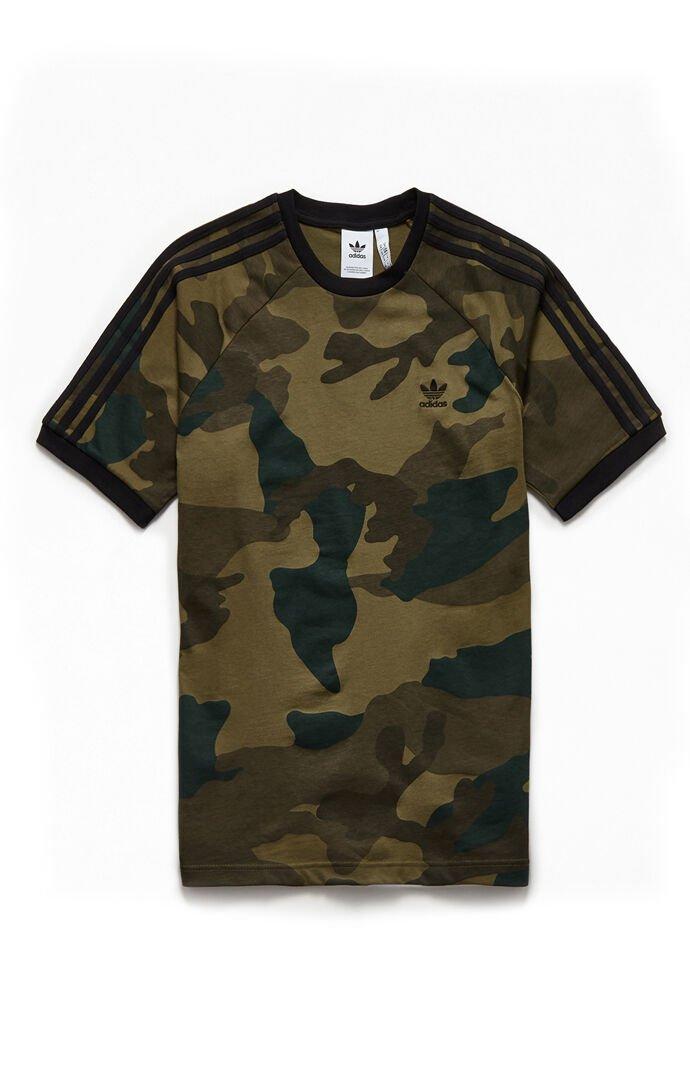 adidas Cotton Camo Cali Tee in Camouflage (Green) for Men | Lyst