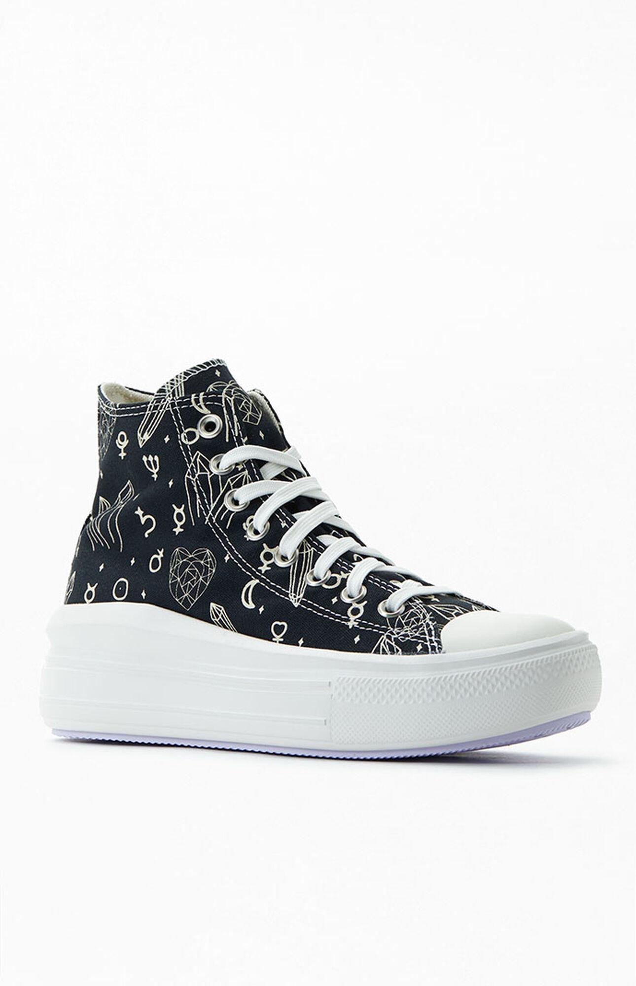 Converse Chuck Taylor All Star Move Crystal High Top Sneakers in Black |  Lyst
