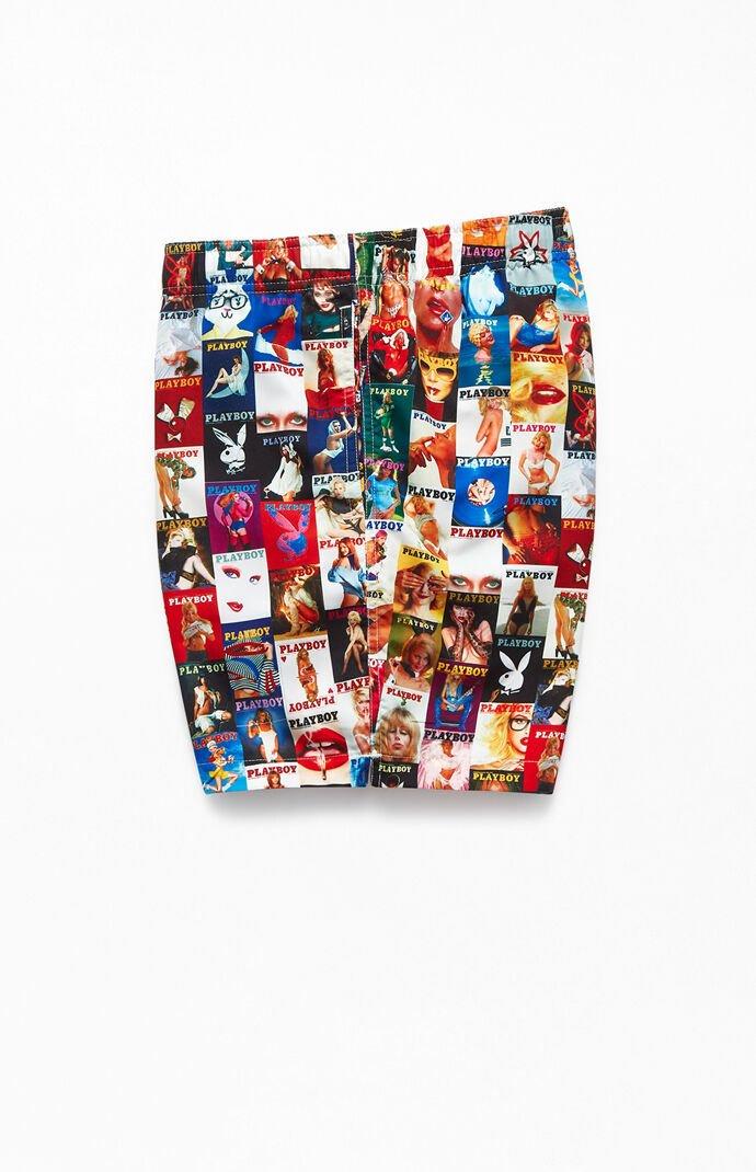 pacsun playboy swim trunks