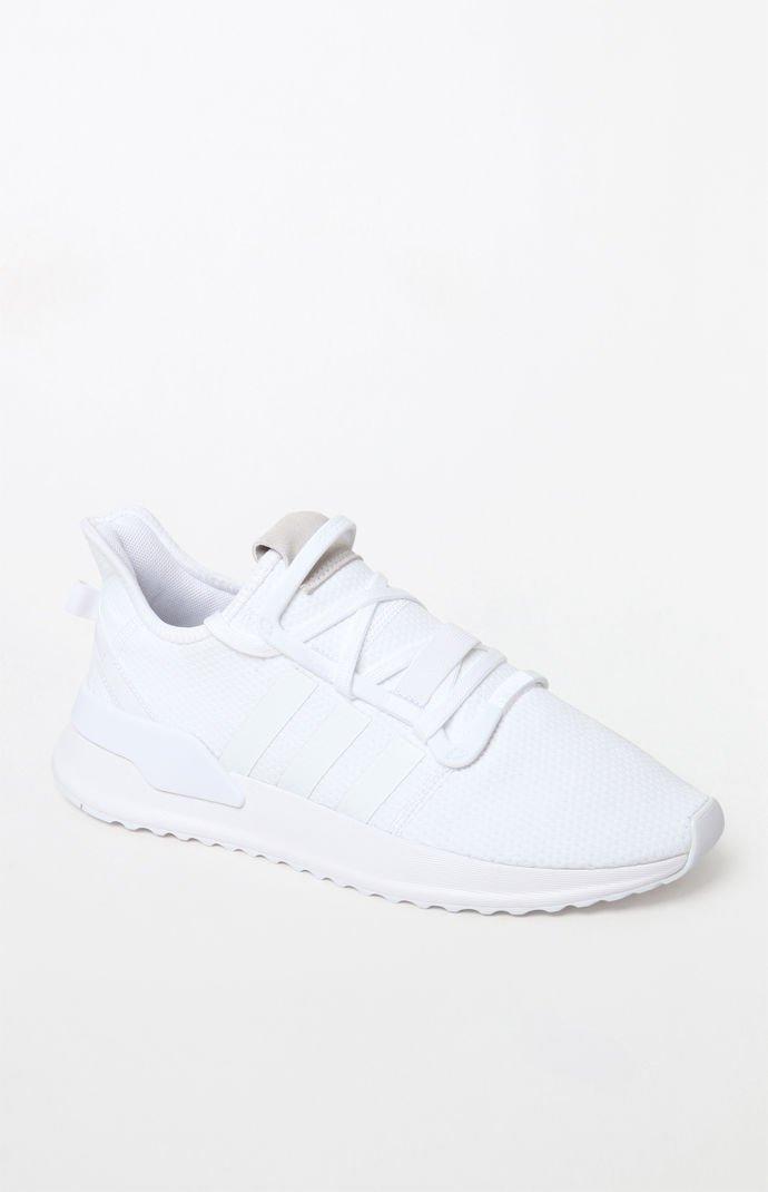 adidas white u path run shoes