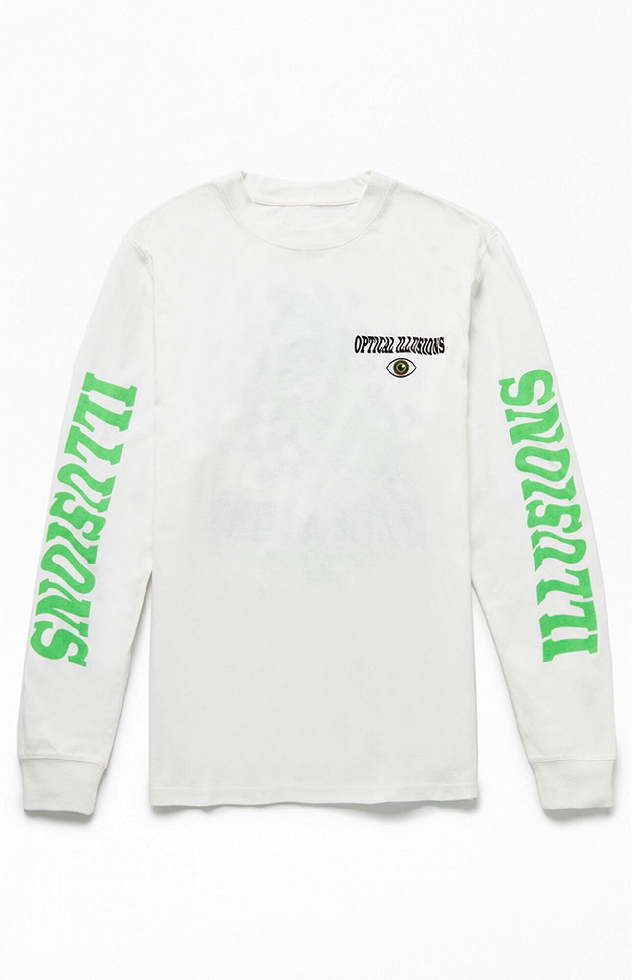 PacSun Optical Illusions Long Sleeve Tshirt in White for Men Lyst