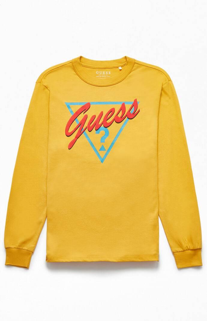 guess yellow long sleeve