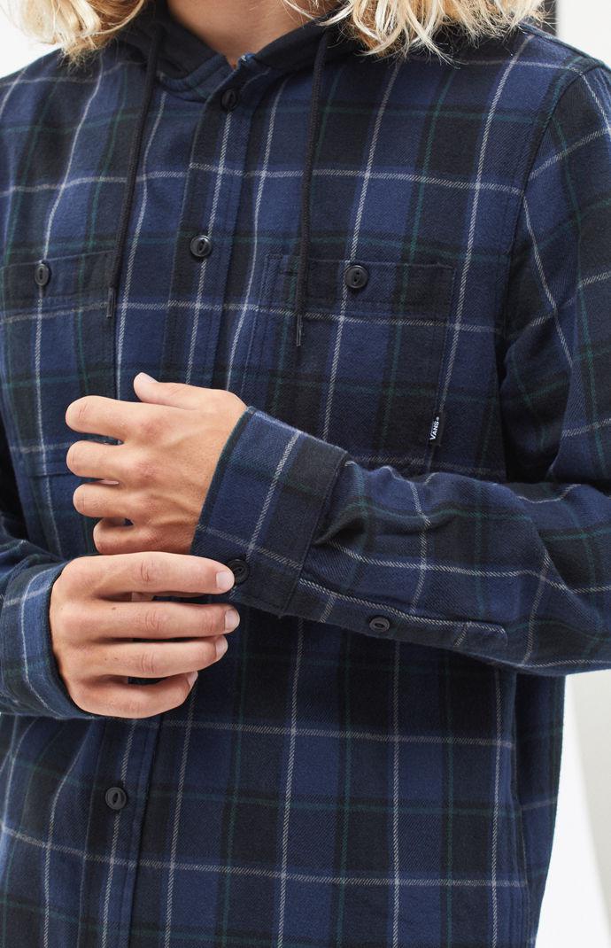 vans lopes hooded flannel