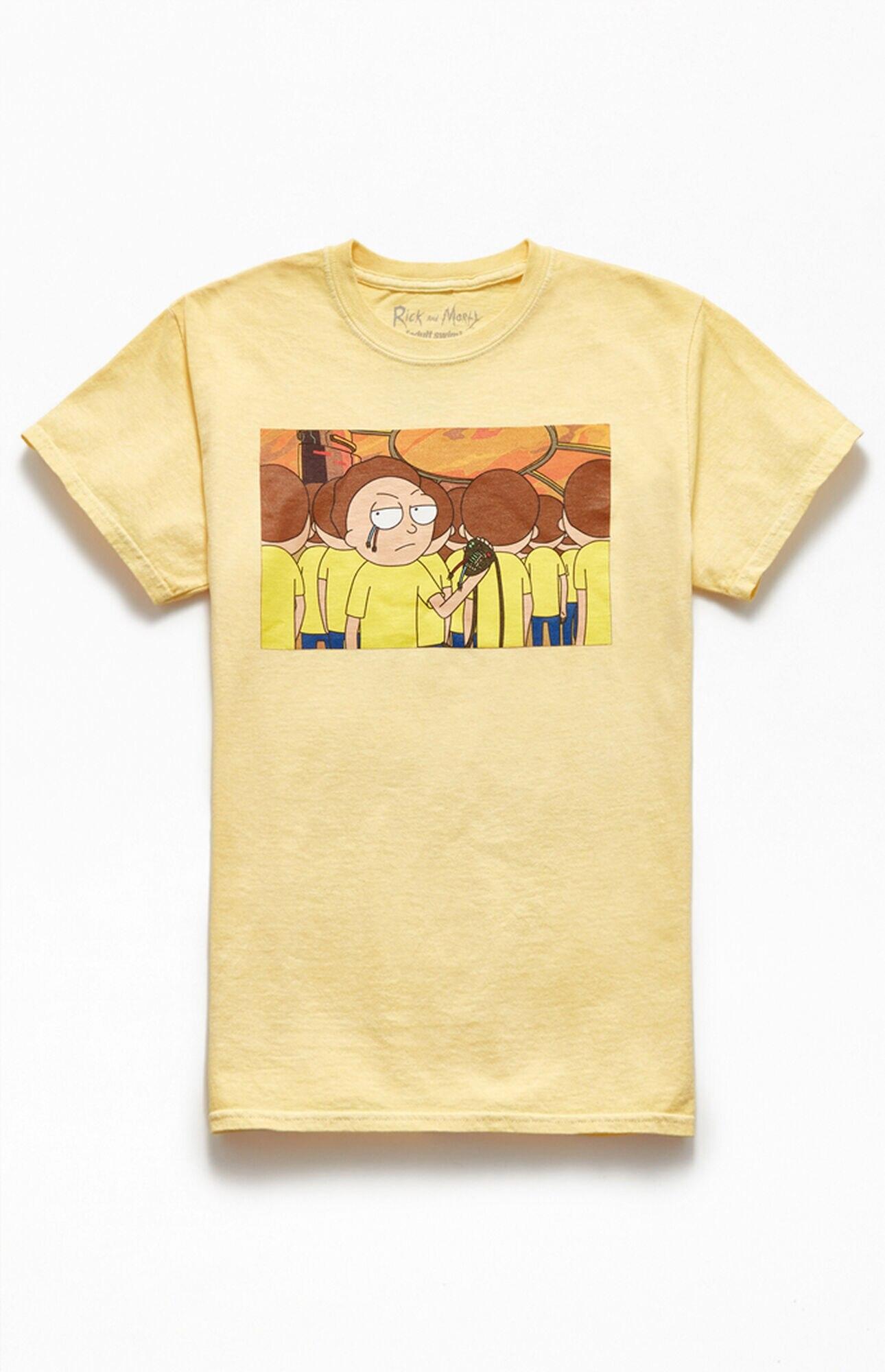 PacSun Evil Morty T-shirt in Yellow for Men - Lyst