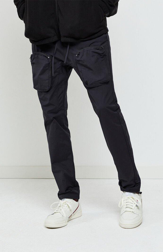 PacSun Synthetic Workwear Black Nylon Slim Cargo Pants for Men - Lyst