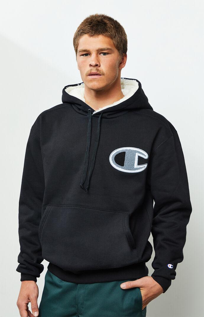 champion sherpa fleece hoodie