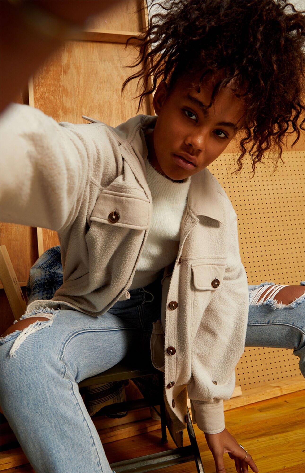 PacSun Homecoming Button-down Jacket | Lyst