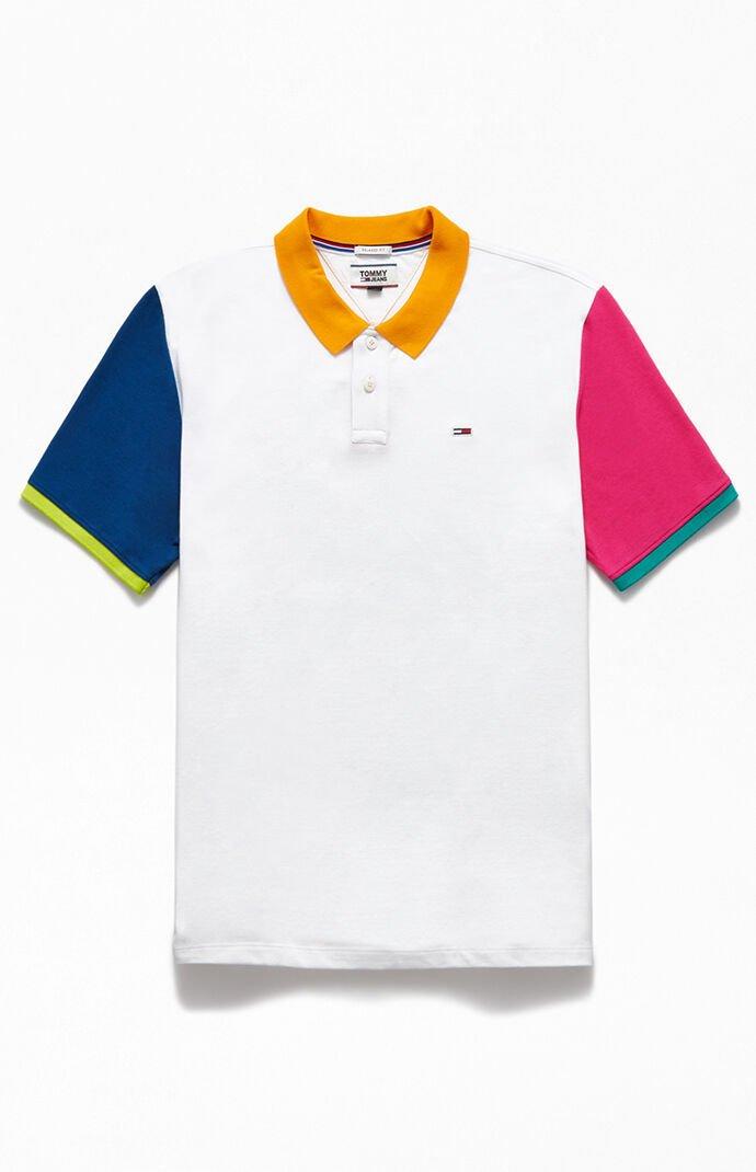 Tommy hilfiger color block polo Clearance