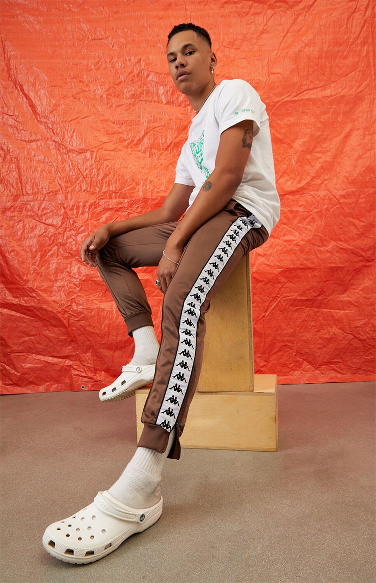 Kappa Banda Rastoriazz Track Pants in Brown for Men | Lyst
