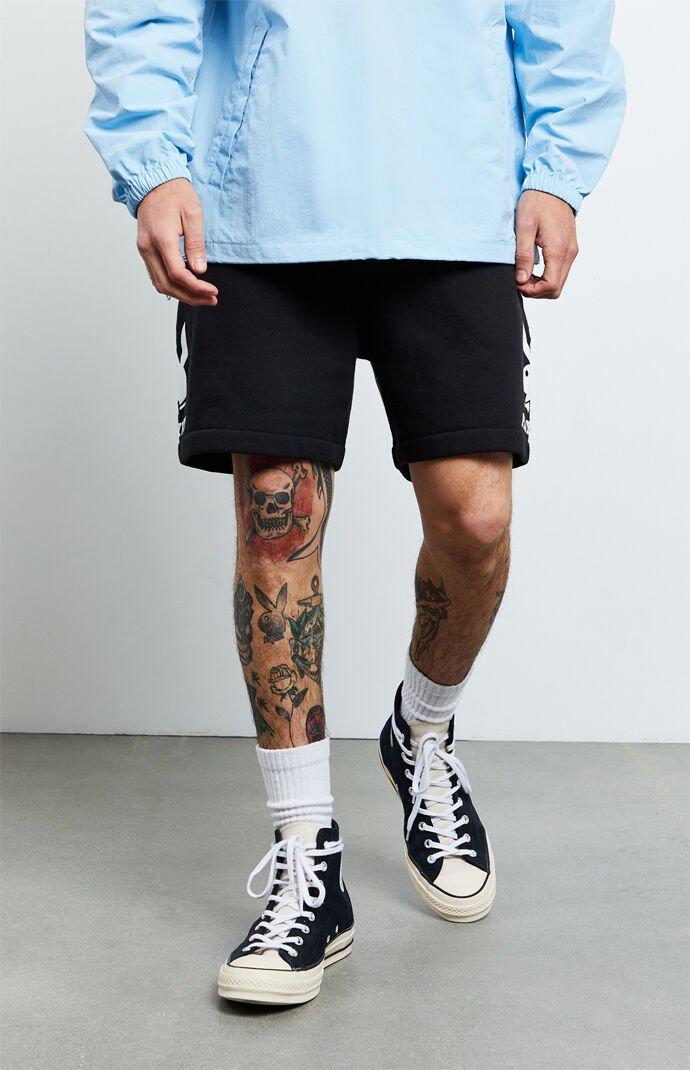 Playboy Black Tie-dyed Sweat Shorts 