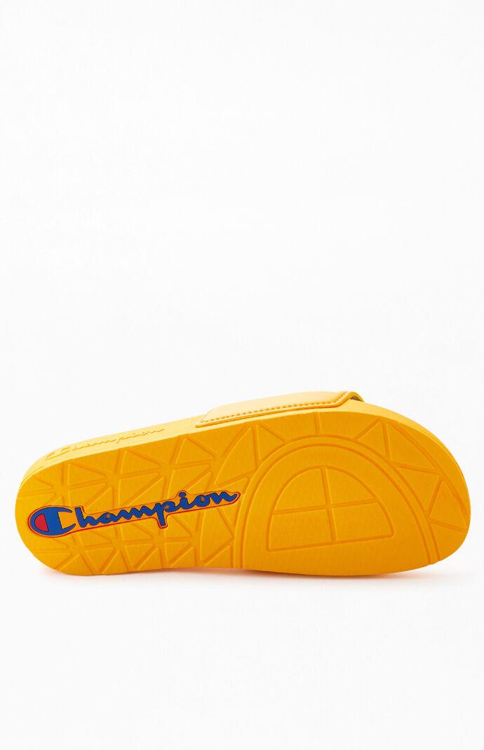 yellow champion sandals