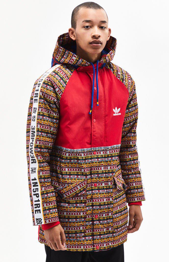 adidas X Pharrell Williams Solar Hu Padded Jacket in Red for Men - Lyst