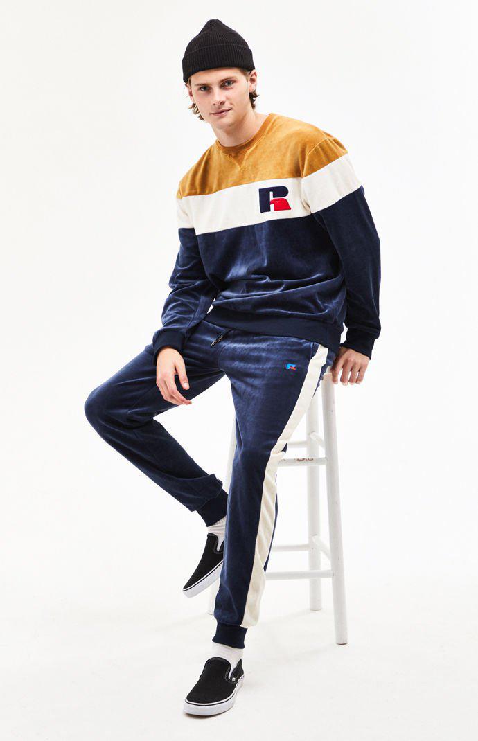 russell athletic velour mens hoodie