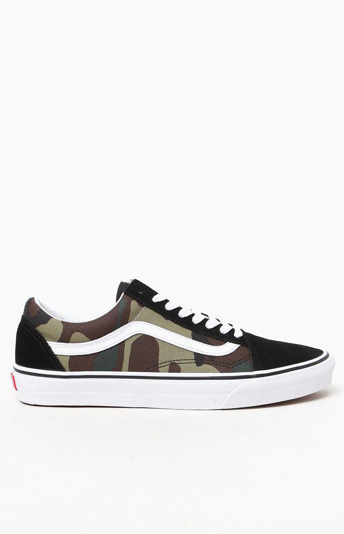 vans old skool black camo