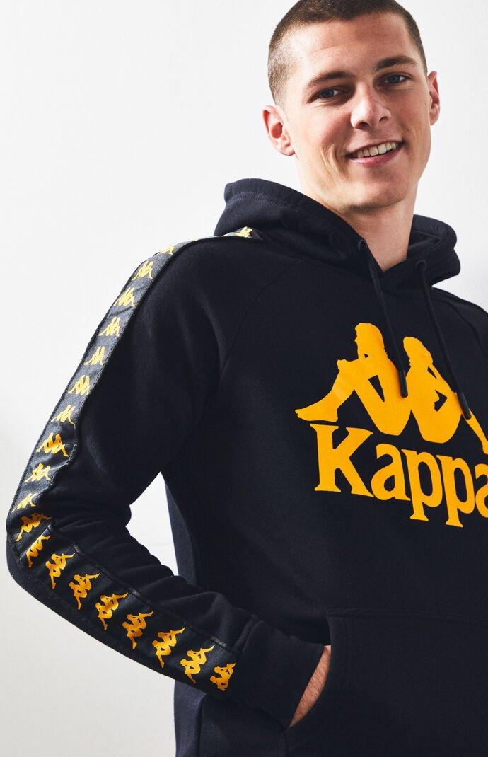 yellow and black kappa hoodie