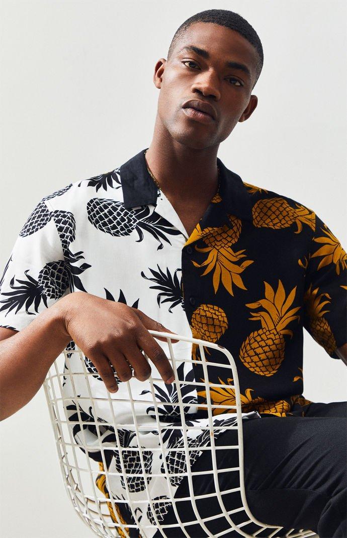 PacSun Mixed Pineapple Short Sleeve 