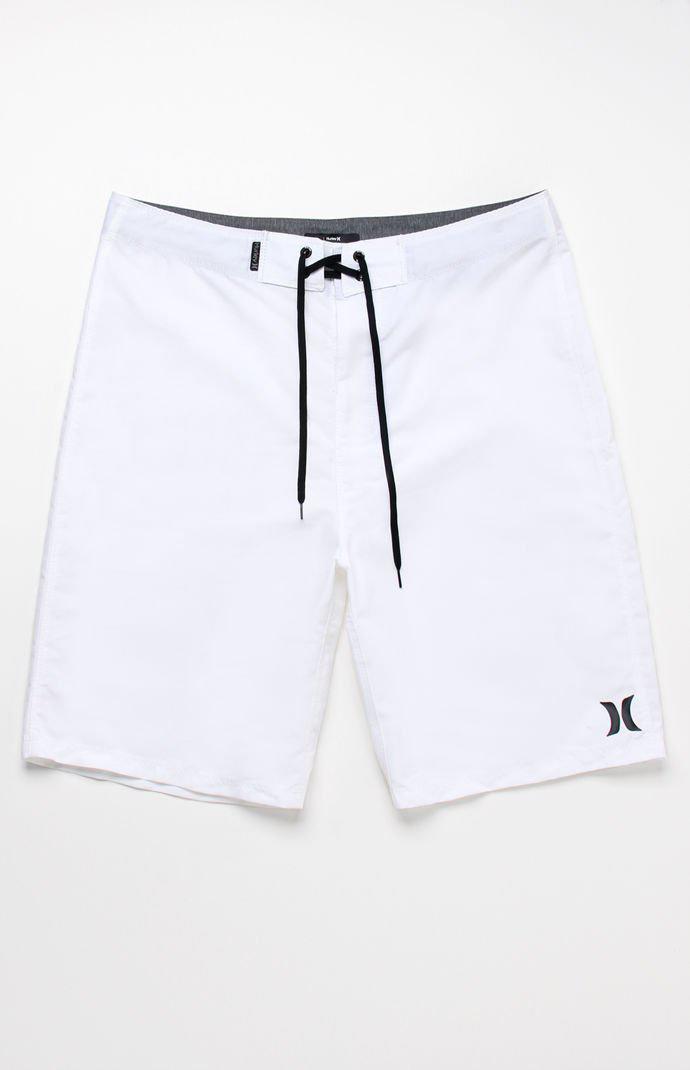hurley white board shorts