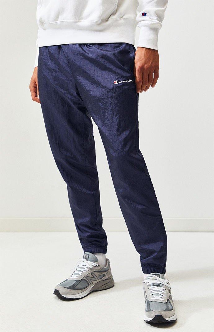 Champion Synthetic Warm Up Nylon Track Pants in Navy (Blue) for 