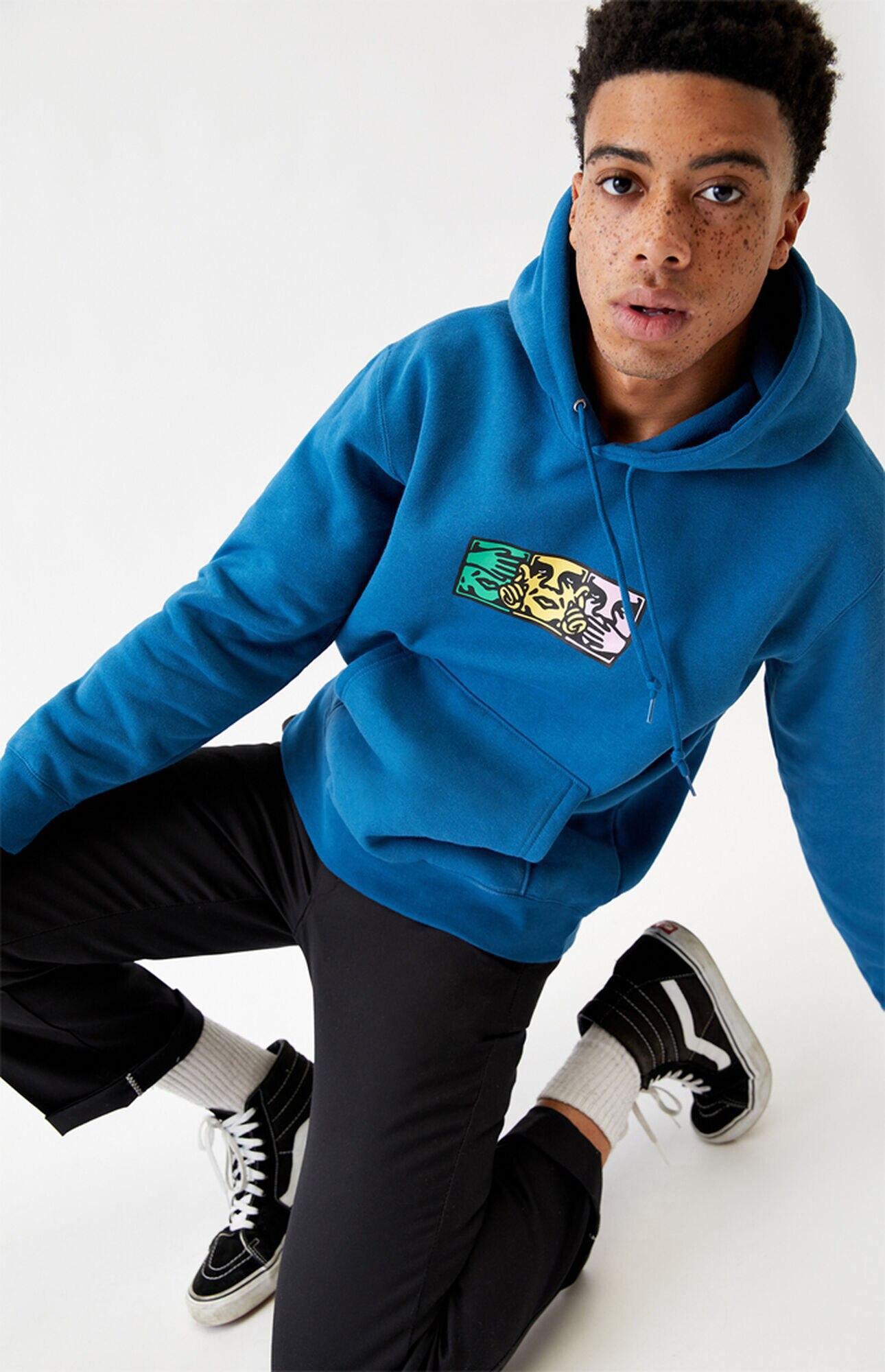 obey blue sweatshirt